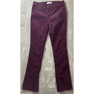 Ann Taylor LOFT Pants Womens Size26/2 Purple Corduroy Modern Boot Cut